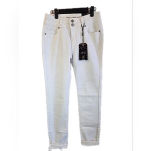 NWT White Ankle Mid-Rise Skinny Jeans for Women